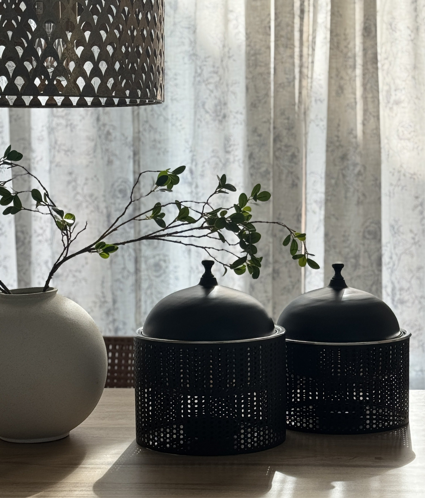 Black Chaffing Dishes - Set of 2