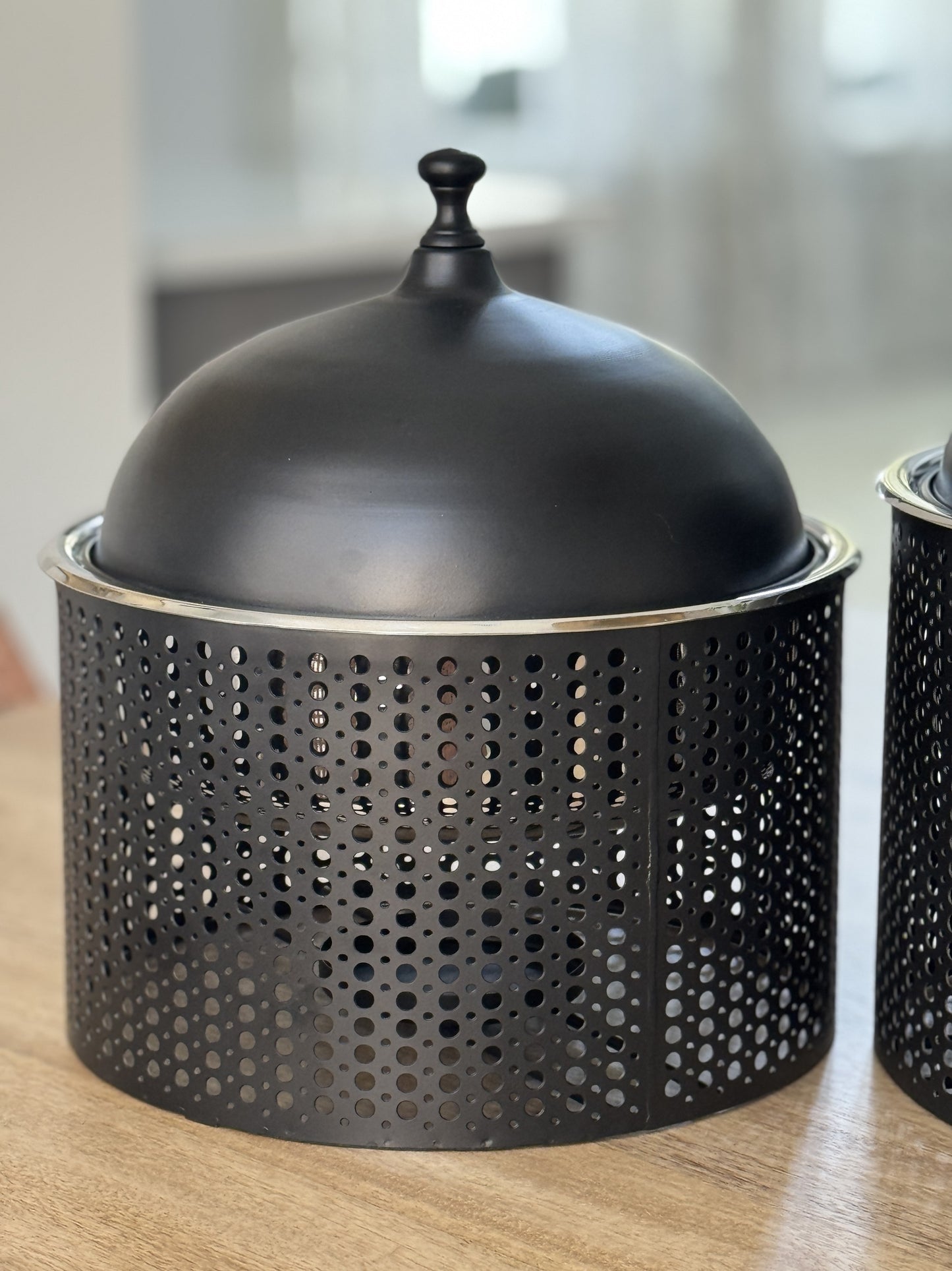 Black Chaffing Dishes - Set of 2
