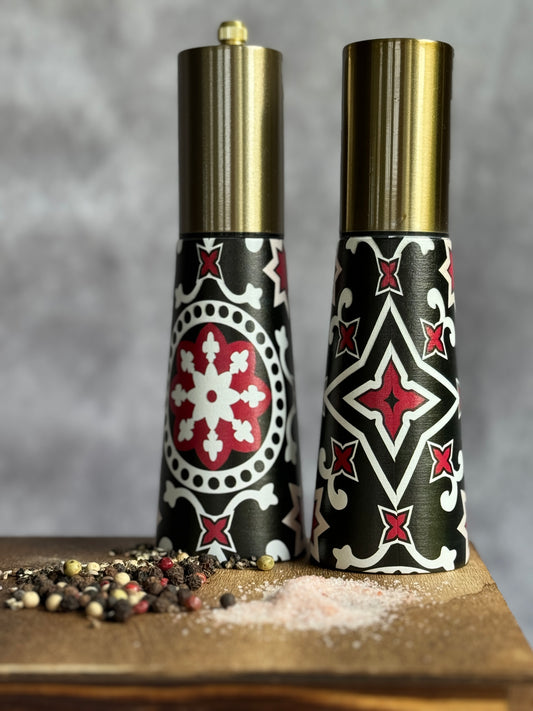 Salt & Pepper Grinder Set - Black