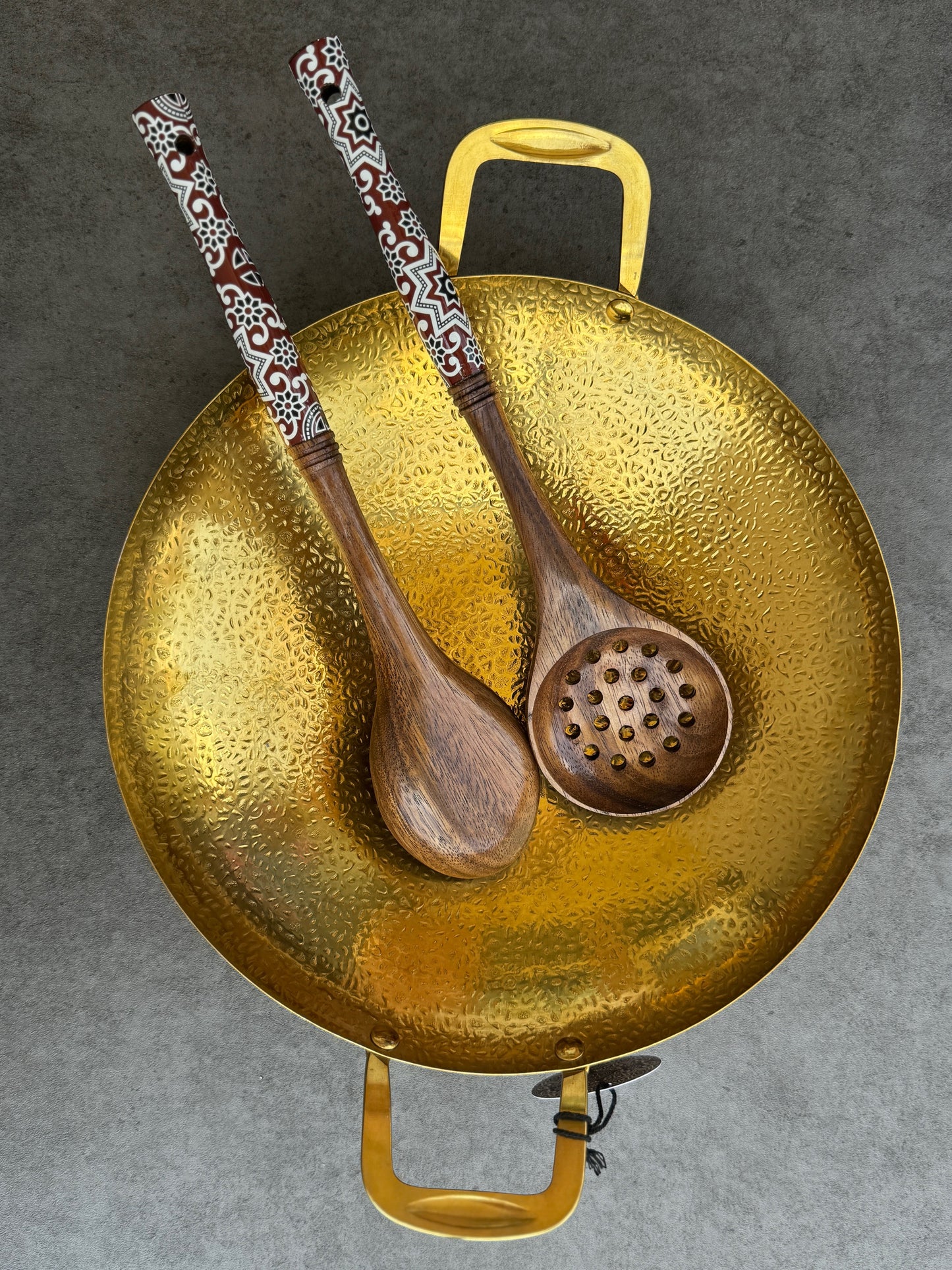 Wooden Cooking Utensils - Burgundy